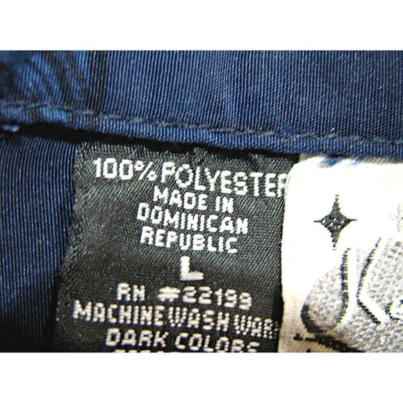 Kennington Ltd Hawaiian Skull Floral Button-Up Shirt Mens Blue & White Size Lg - Picture 4 of 9